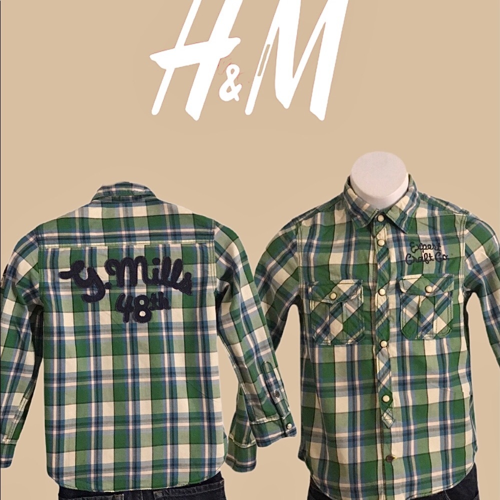 Plaid Long Sleeve Button Down Shirt